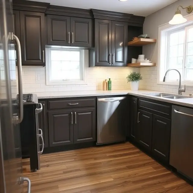 Complete Kitchen & Interior Cabinet Refinishing After